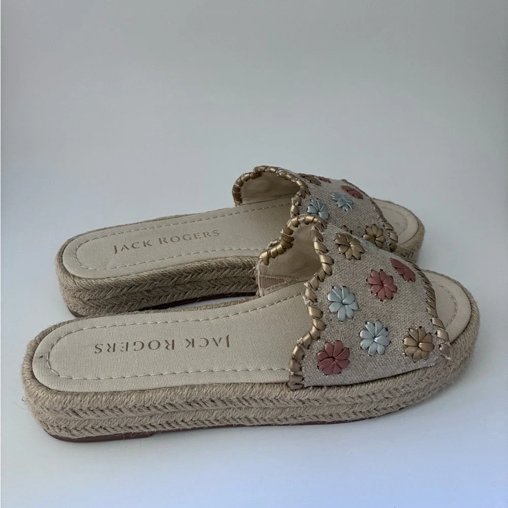 Jack Rogers Women's Espadrilles with Floral Accents (7M) NWT!